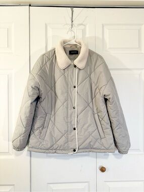 Dokotoo Quilted Puffer Jacket with Sherpa Collar